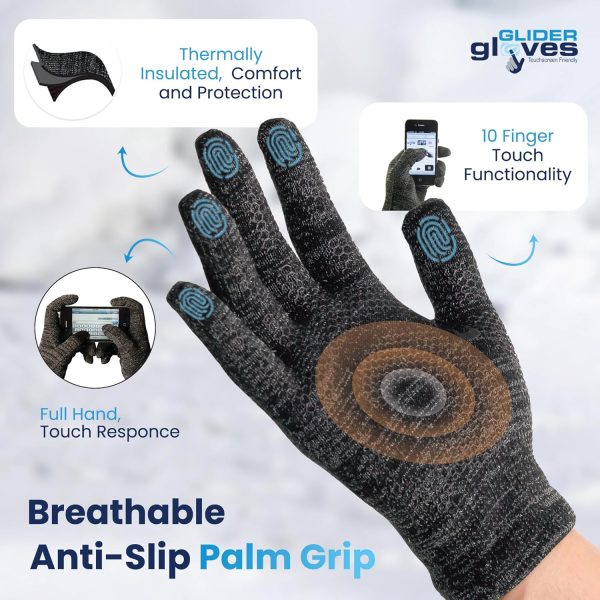 Glider Gloves Touchscreen Gloves for Women-3