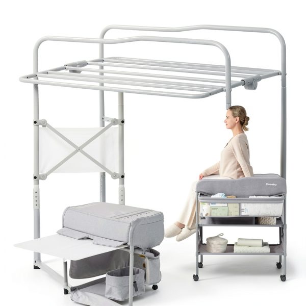 Sweeby Changing Table Black Wood Adjustable-4