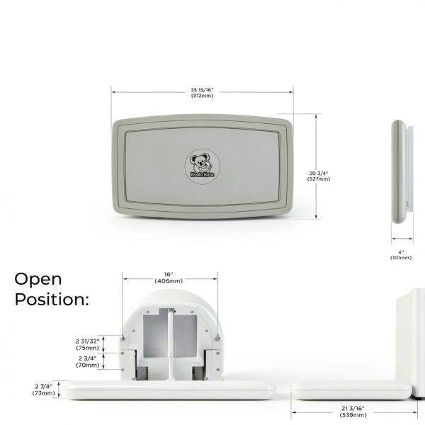 Grey Baby Changing Station by Koala Kare-6