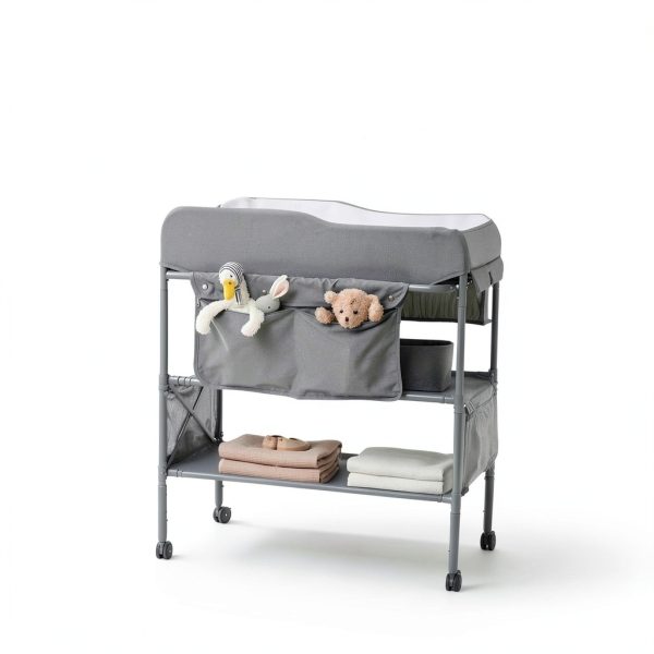 Sweeby Changing Table Black Wood Adjustable-2