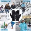 GORELOX Men's Thermal Running Gloves Black Large-5