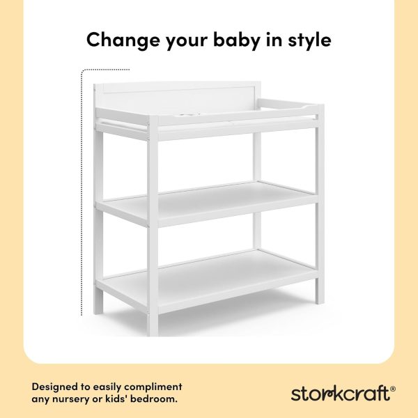Changing Table Storkcraft Pine Wood Design Black-2