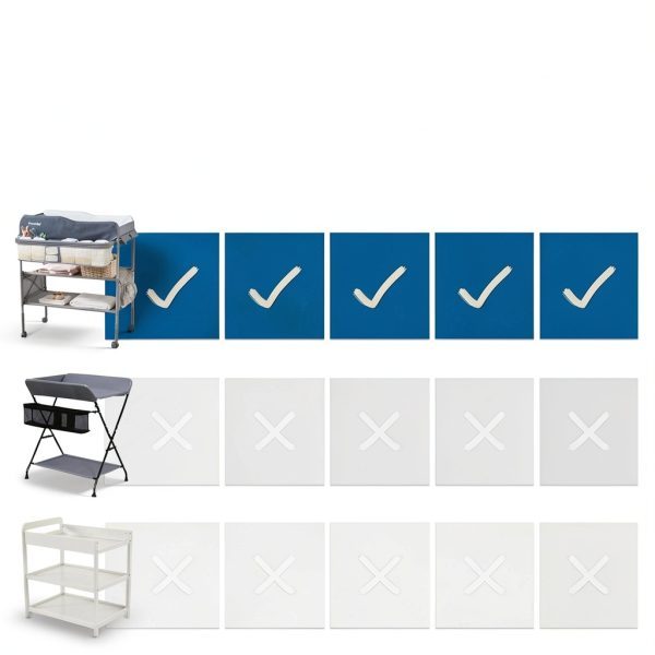 Sweeby Changing Table Black Wood Adjustable-5