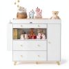 Nursery Changing Dresser FURNJOYLIFE Wood Design-4