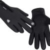 GORELOX Men's Thermal Running Gloves Black Large-0