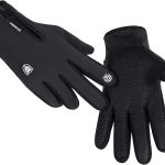 GORELOX Men's Thermal Running Gloves Black Large-0