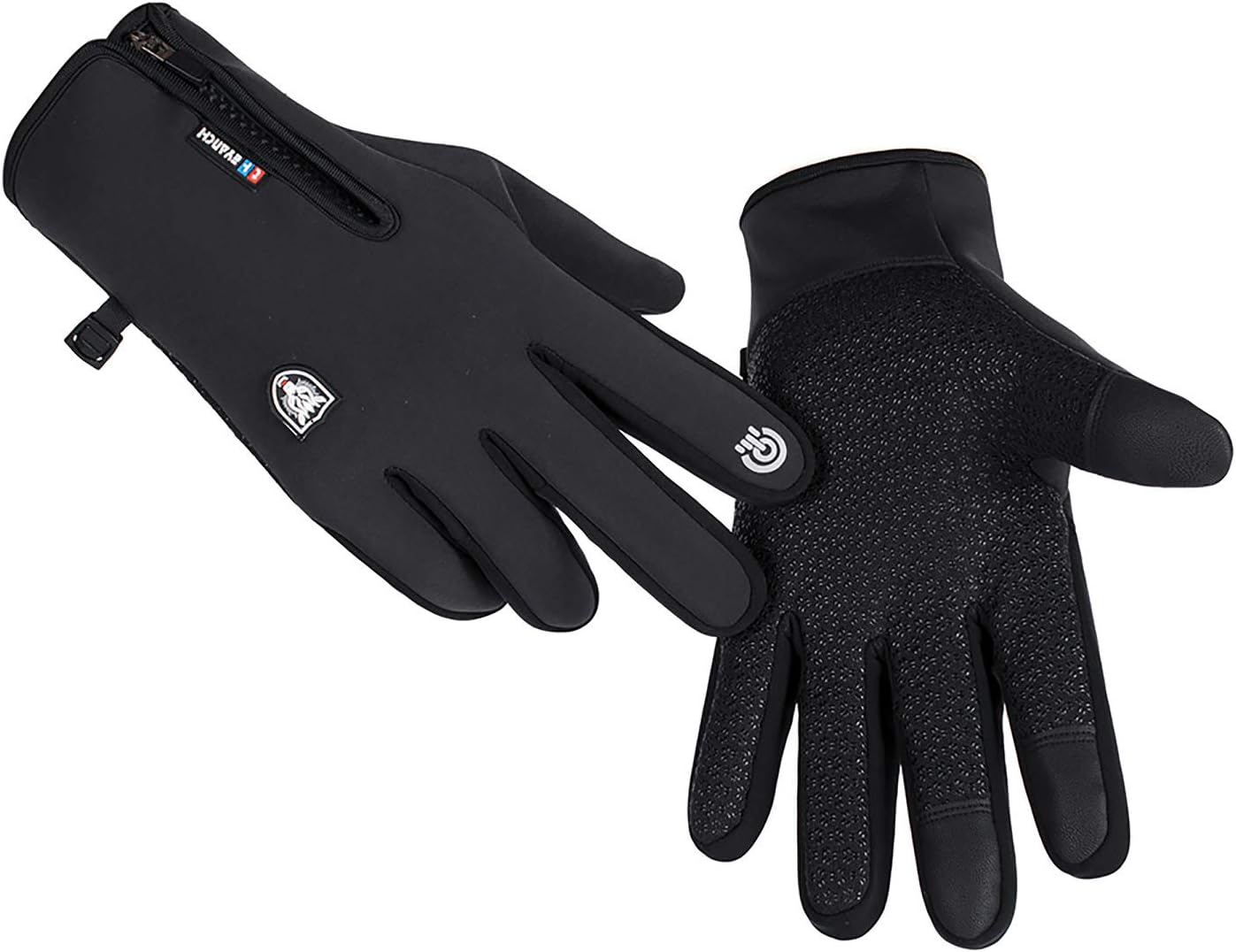 GORELOX thermal running gloves in use during a winter bike ride