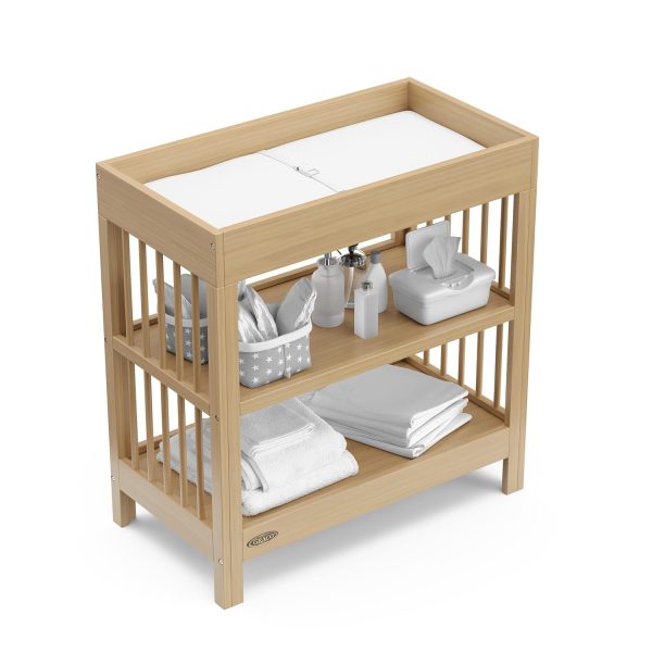 Graco Baby Changing Table with Storage White-5