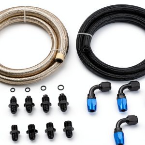 broyear Power Steering Hose Fitting Kit for GM LS Swap-0