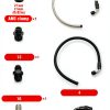 WnSEu Power Steering Hose Kit for Chevy C10 LS Swap Black Silver 25in-3