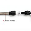 WnSEu Power Steering Hose Kit for Chevy C10 LS Swap Black Silver 25in-1