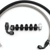 WnSEu Power Steering Hose Kit for Chevy C10 LS Swap Black Silver 25in-4