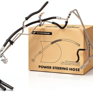 A-Premium Power Steering Pressure Hose 5164mm Black High-Pressure-0