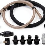WnSEu Power Steering Hose Kit for Chevy C10 LS Swap Black Silver 25in-0