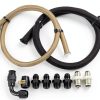 WnSEu Power Steering Hose Kit for Chevy C10 LS Swap Black Silver 25in-5