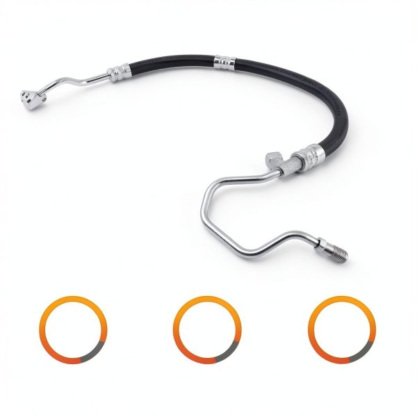 A-Premium Power Steering Pressure Hose APPSH253 Black 36in-3
