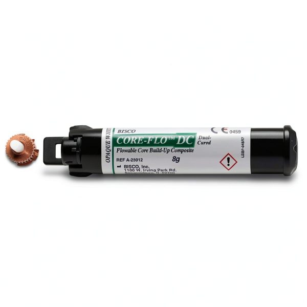 Dental BISCO Core-Flo DC Dual Cure Flowable Core Build-up Composite Opaque White-1