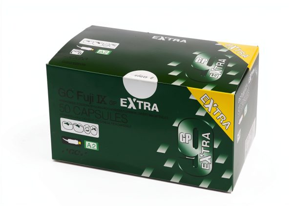 GC 012249 Fuji IX GP Extra Glass Ionomer Restorative Capsules A2 002535-0