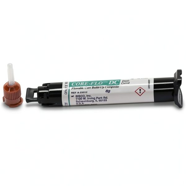 Dental BISCO Core-Flo DC Dual Cure Flowable Core Build-up Composite Opaque White-0